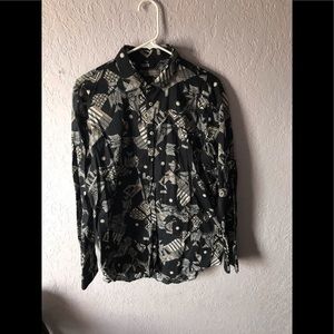 Zara Man - Slim Fit Dress Shirt w/ Print